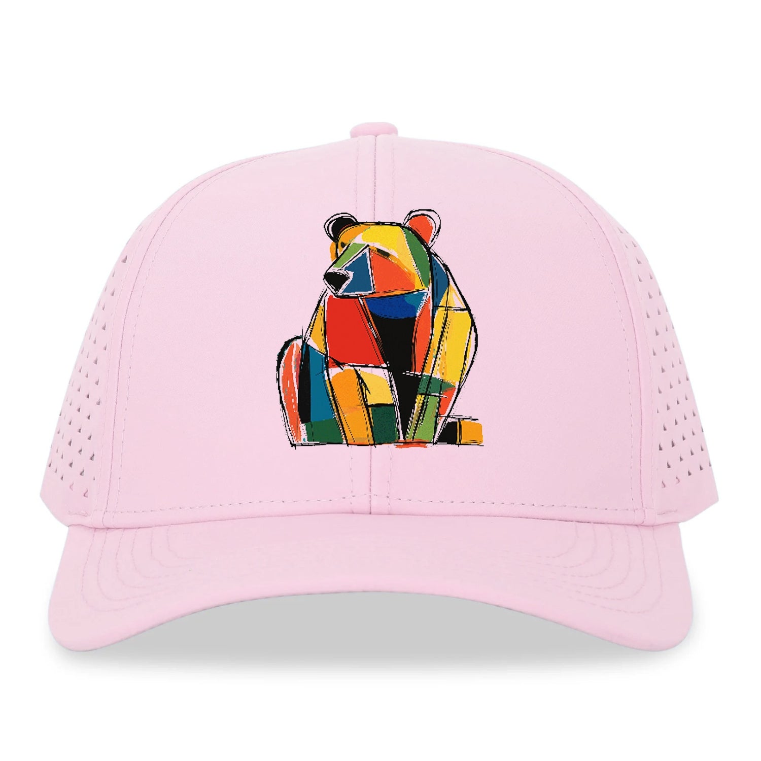 Colorful Abstract Bear Hat