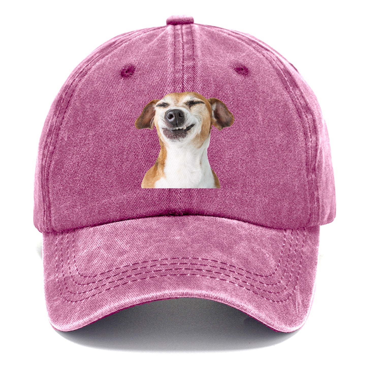 Joyful Jack Russell Terrier with a beaming, toothy smile Hat