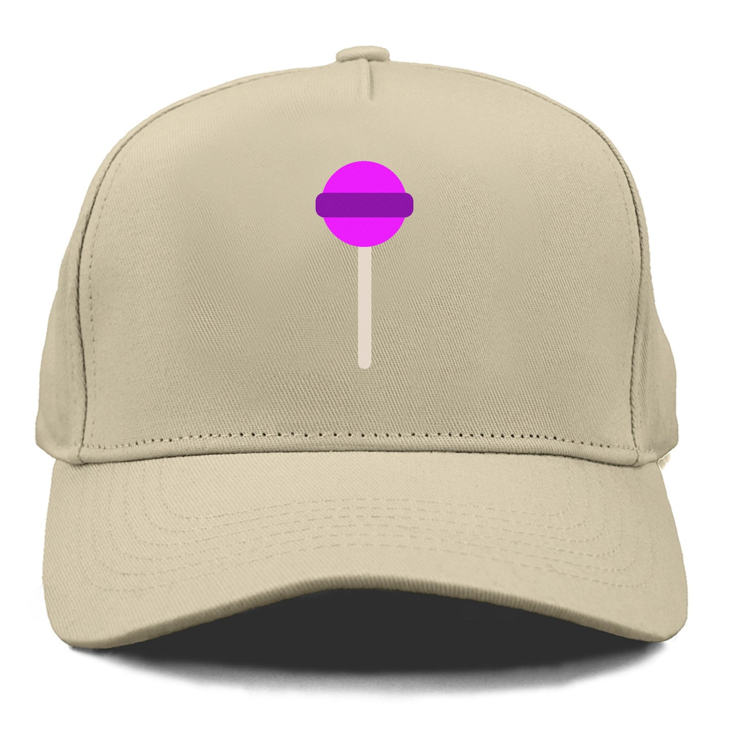 Retro 80s Lollipop Purple Hat