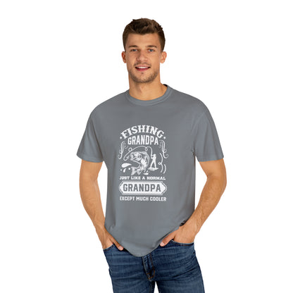 "Fishing Grandpa: Beyond Ordinary, Exuding Extraordinary Coolness" T-Shirt