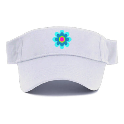 Retro 80s Flower Blue Hat