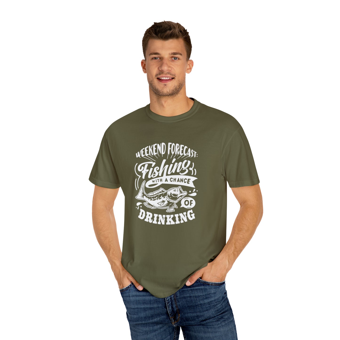 Cast and Cheers: Fishing Forecast Weekend T-shirt