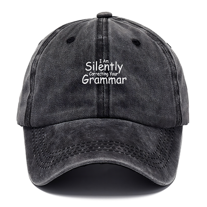 I am silently correcting Hat