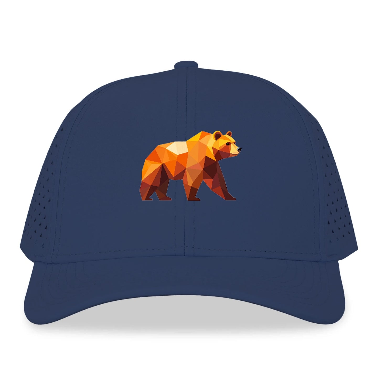 Geometric Bear on the Move Hat