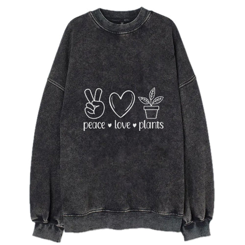 Peace Love Plants Vintage Sweatshirt