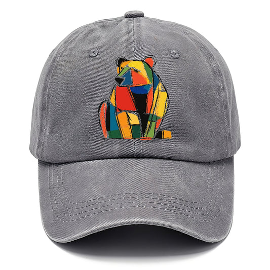 Colorful Abstract Bear Hat