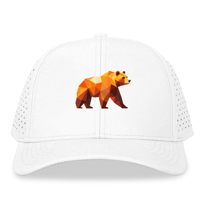 Geometric Bear on the Move Hat