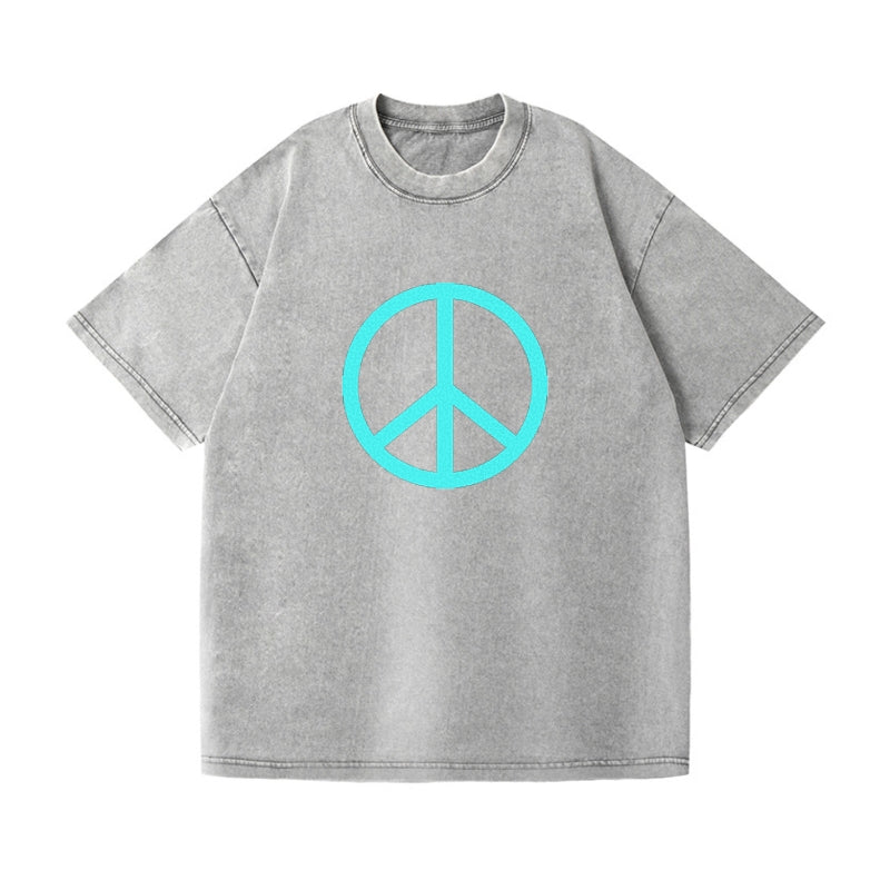 Retro 80s Peace Sign Blue Hat