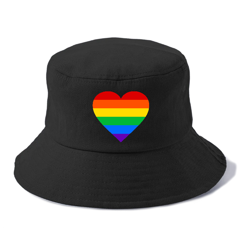 raindow heart Hat