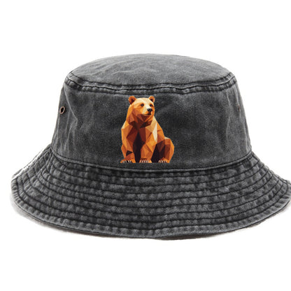 Geometric Bear in Rest Hat