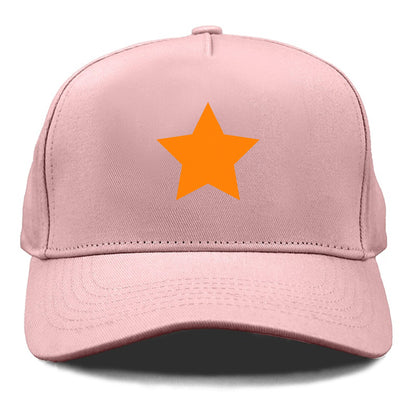 Retro 80s Star Orange Hat