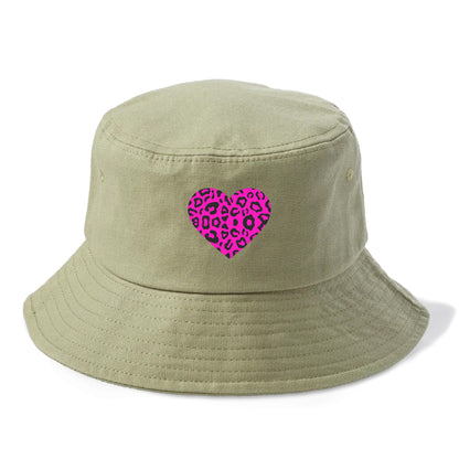 Retro 80s Heart Cheetah Print Hat