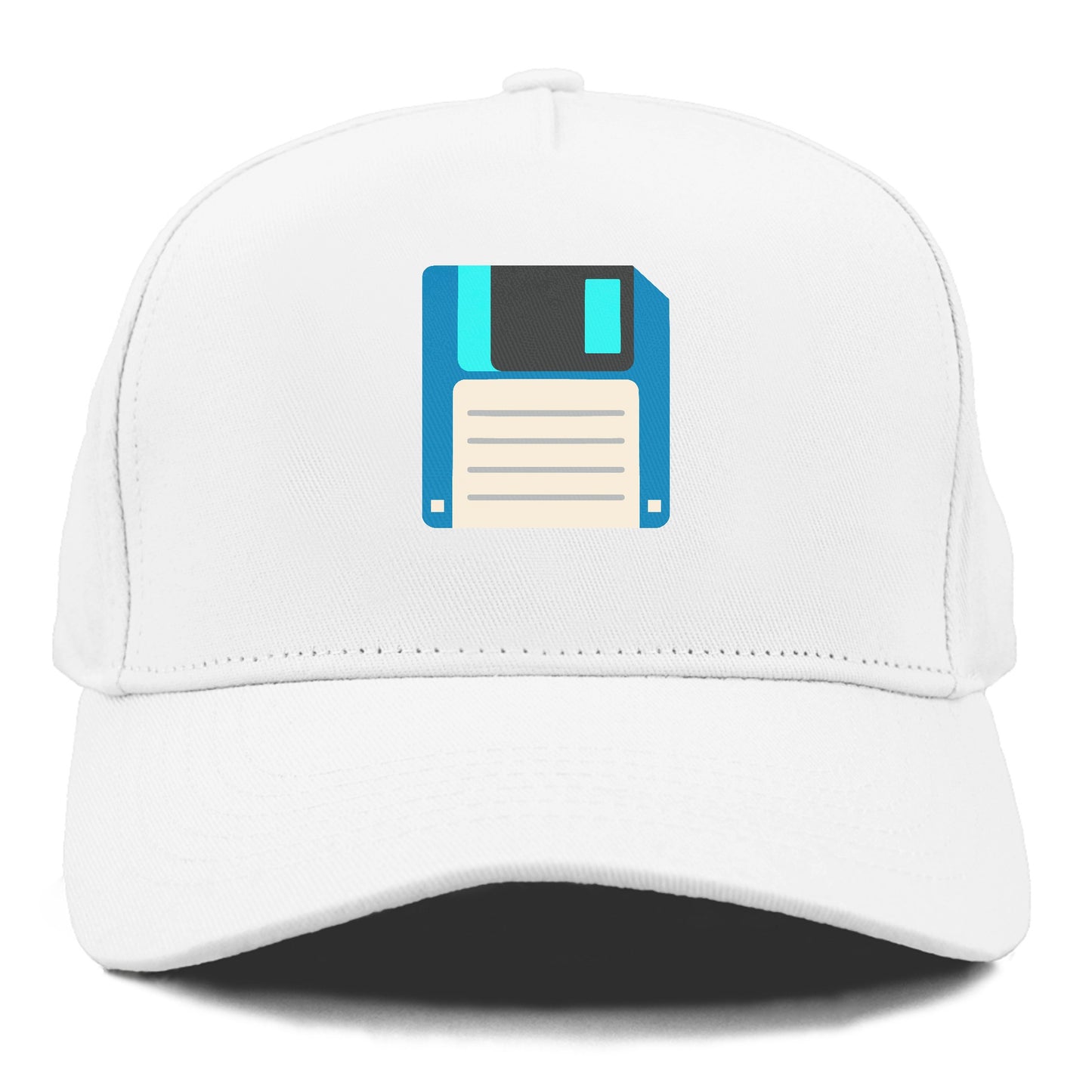 Retro 80s Floppy Disk Blue Hat