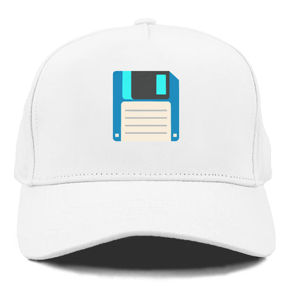 Retro 80s Floppy Disk Blue Hat