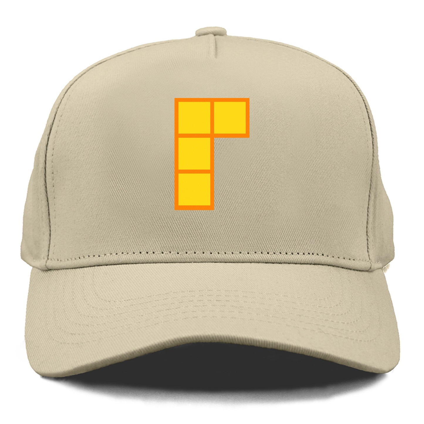 Retro 80s Tetris Blocks Orange Hat