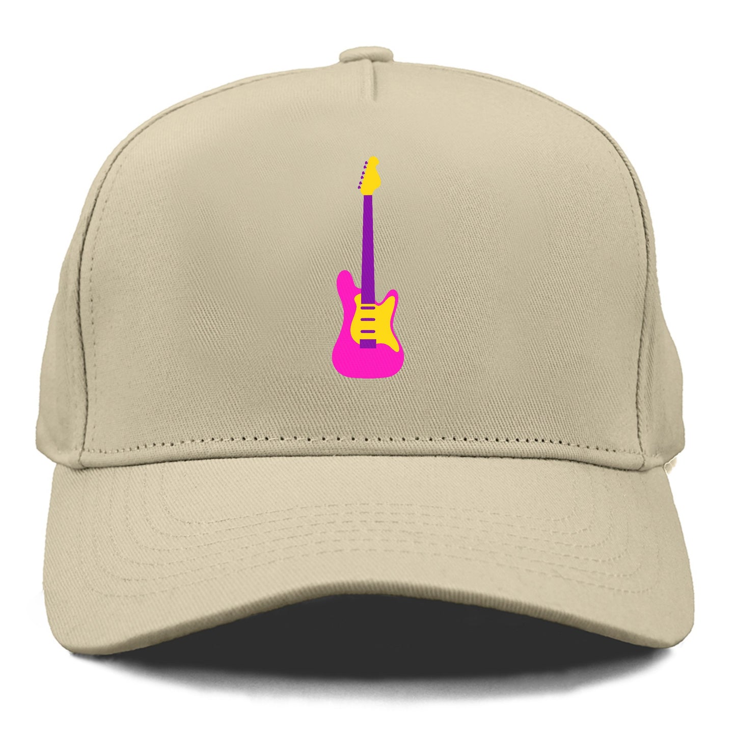 Retro 80s Guitar Pink Hat