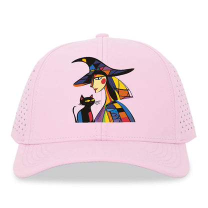 Stylized Witch with Cat Hat