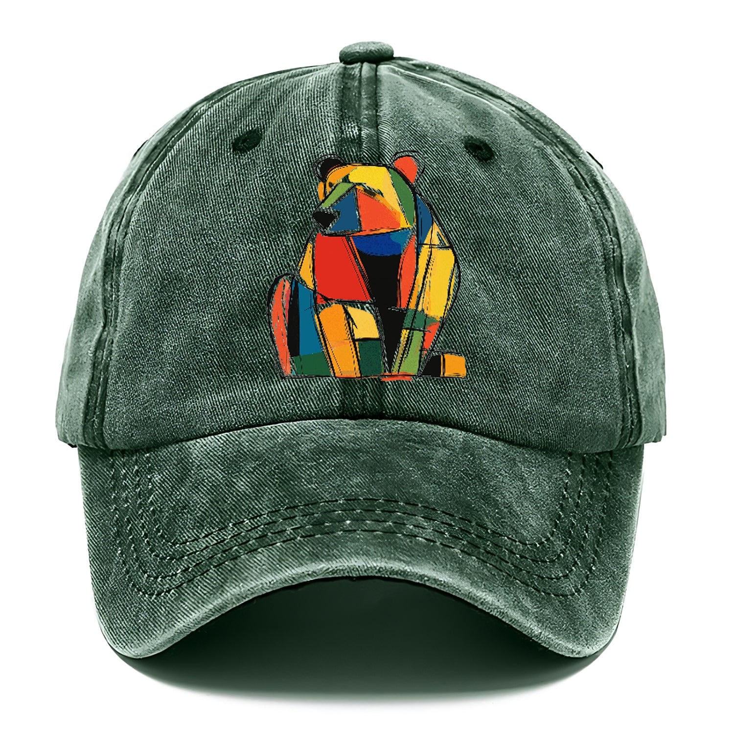 Colorful Abstract Bear Hat