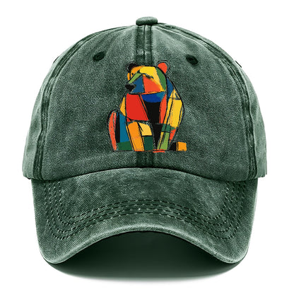 Colorful Abstract Bear Hat