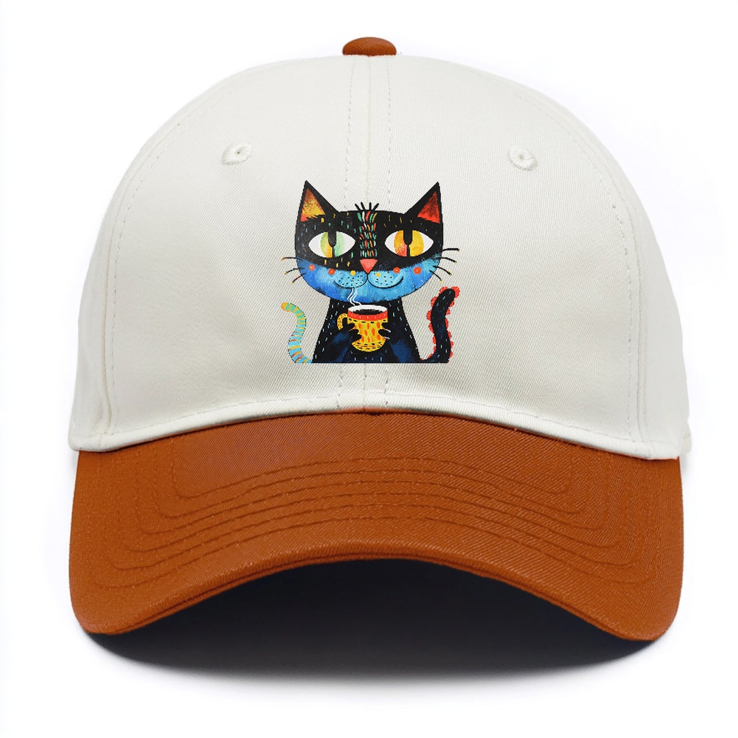 Coffee Cat Vibrant Mornings Hat