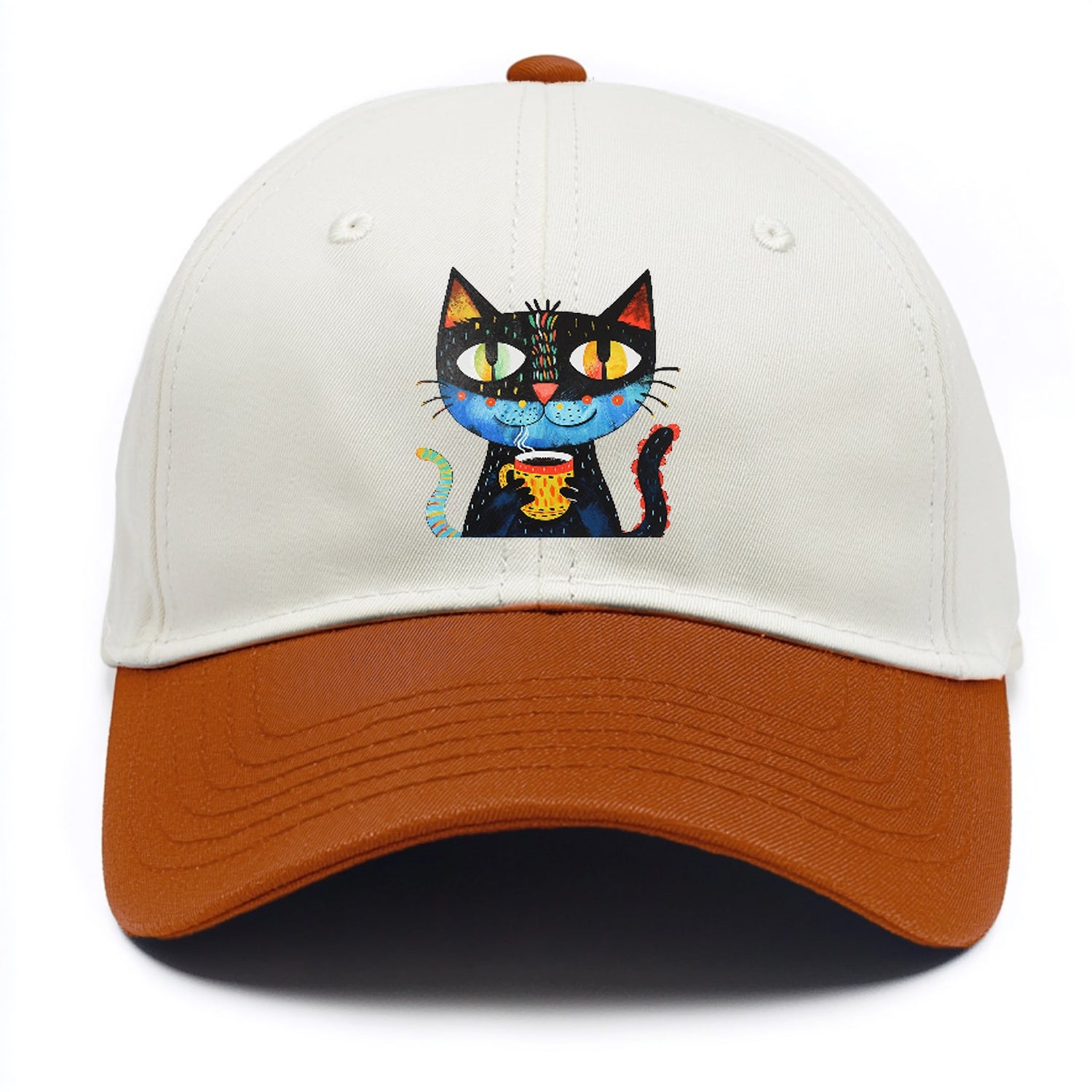 Coffee Cat Vibrant Mornings Hat