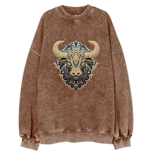 Taurus Zodiac Sign Vintage Sweatshirt