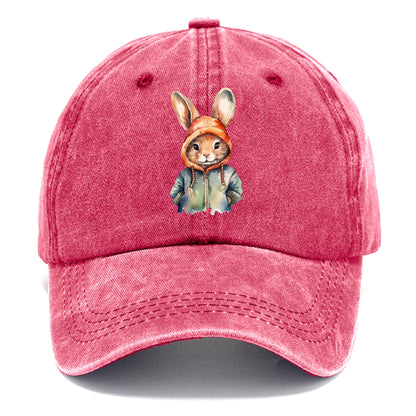 bunny with a beanie Hat