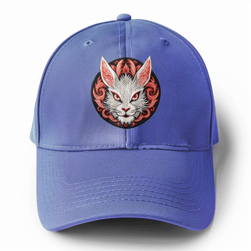 Scary Rabbit Solid Color Baseball Cap