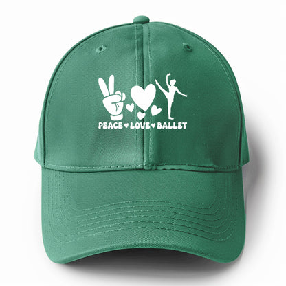 peace love ballet Hat