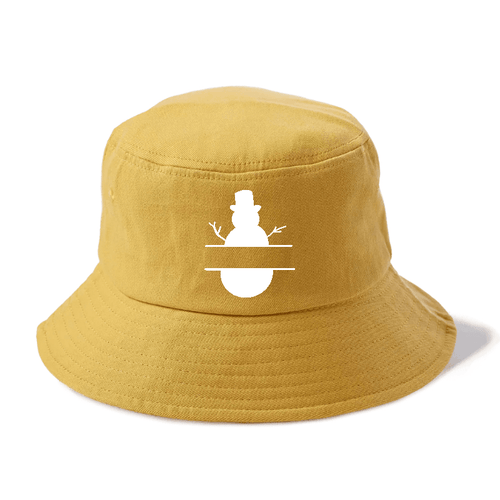 Split Snowman Bucket Hat