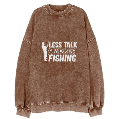 less talk more fishing Hat