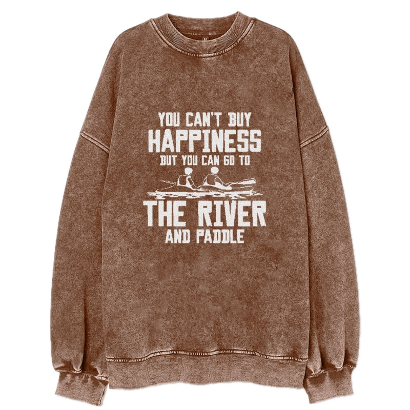 you can't buy happiness but you can go to the river and paddle Hat