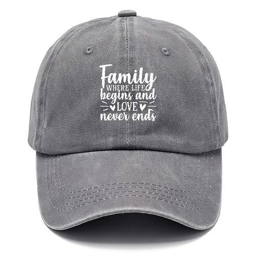 Family Where Life Begins Classic Cap