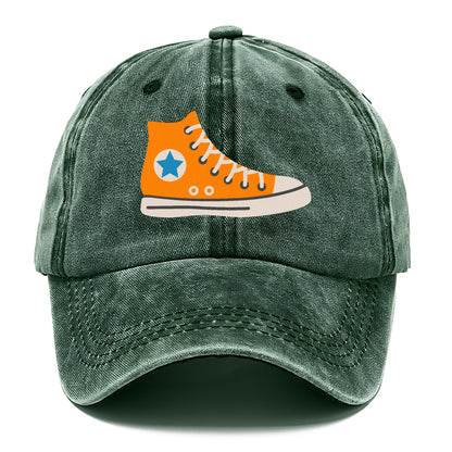 Retro 80s Converse Shoe Orange Hat