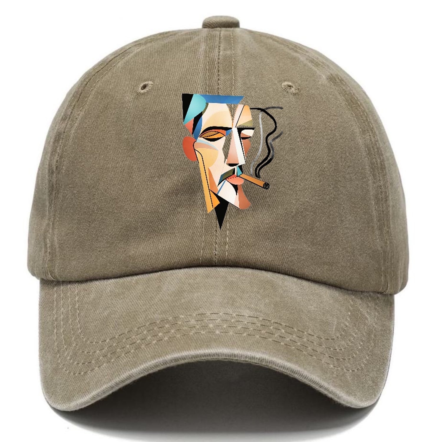 Abstract Smoking Man Hat