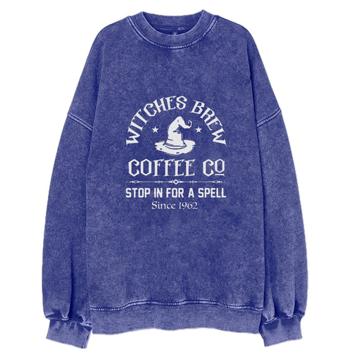 Witches Brew Coffee Co Shop In For A Spell Since 1962 Vintage Sweatshirt