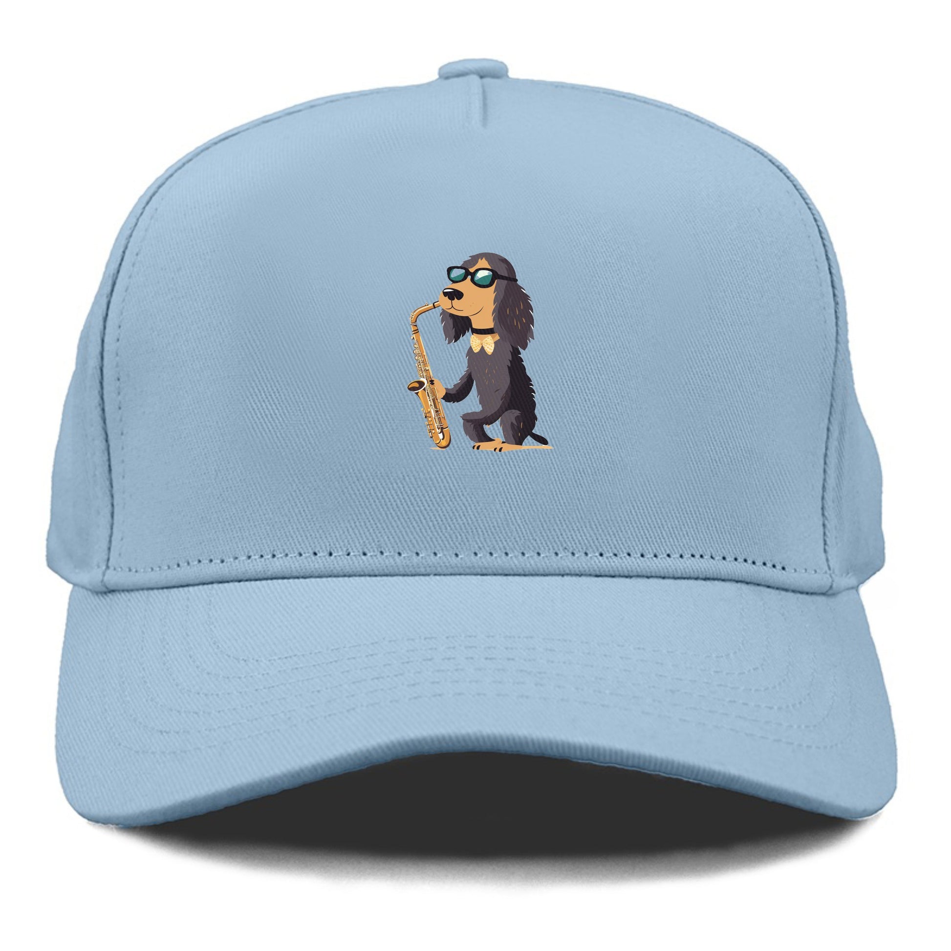 Dog Playing Saxophone Hat