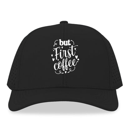 Caffeine Craze: Fuel Your Day with 'But First, Coffee' Hat