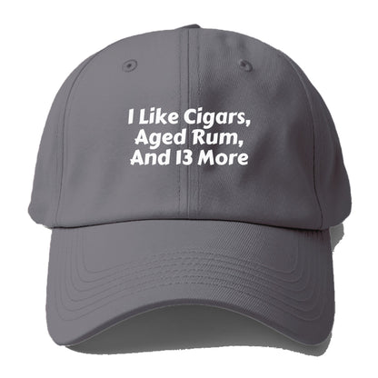 i like cigars, aged rum and 13 more Hat