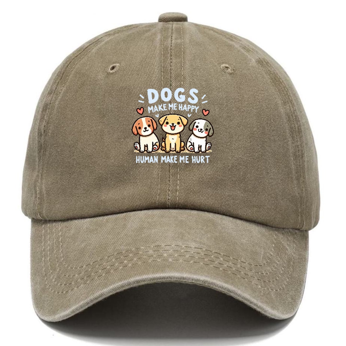 Dogs Make Me Happy Hat