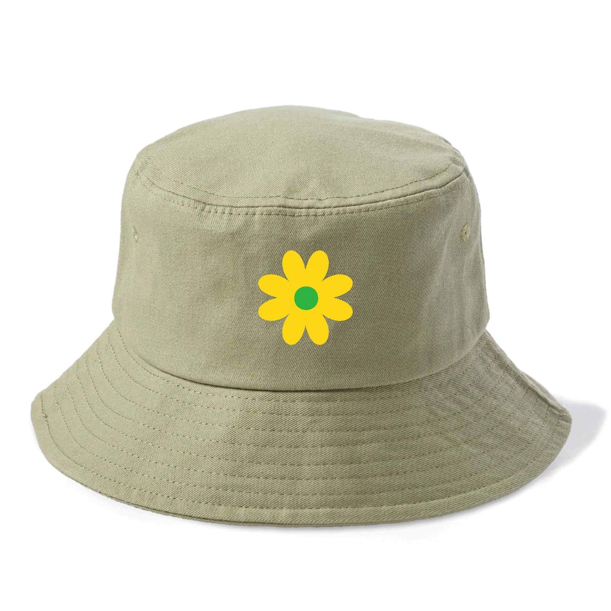 Retro 80s Flower Yellow Hat