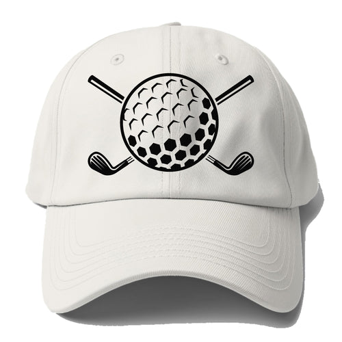 Golf Ball And Clubs Baseball Cap For Big Heads