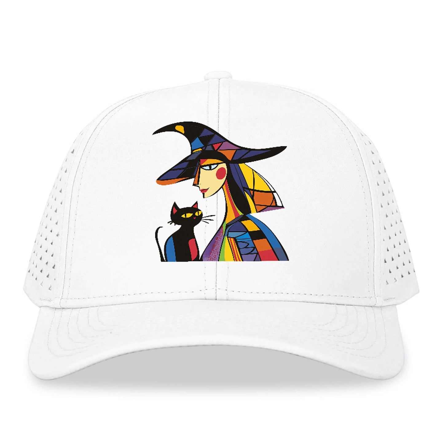 Stylized Witch with Cat Hat