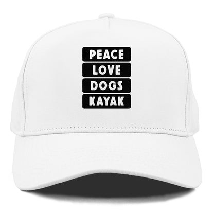 peace love dogs kayak classic Hat