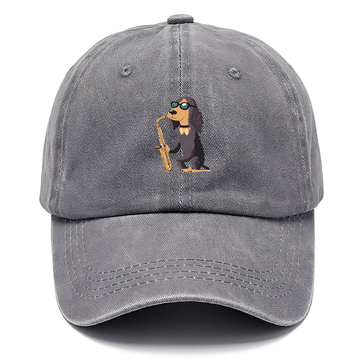 Dog Playing Saxophone Hat