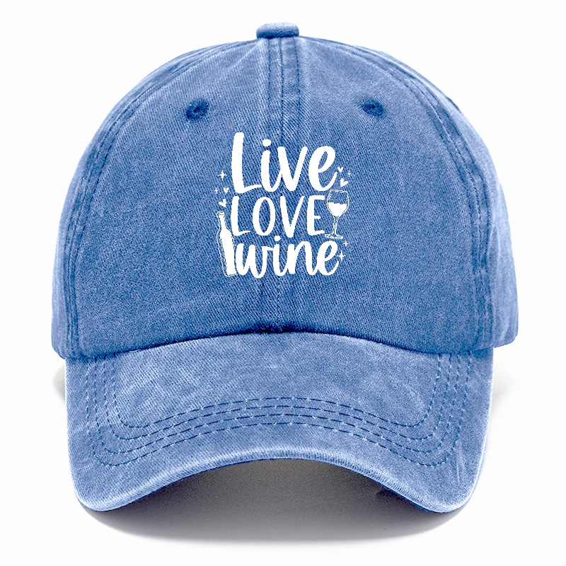 live love wine Hat