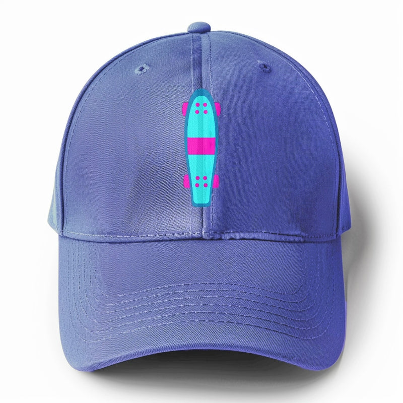 Retro 80s Long Board Blue Hat