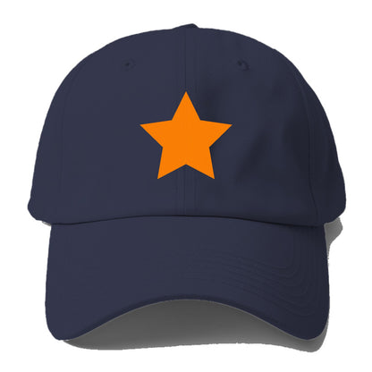 Retro 80s Star Orange Hat