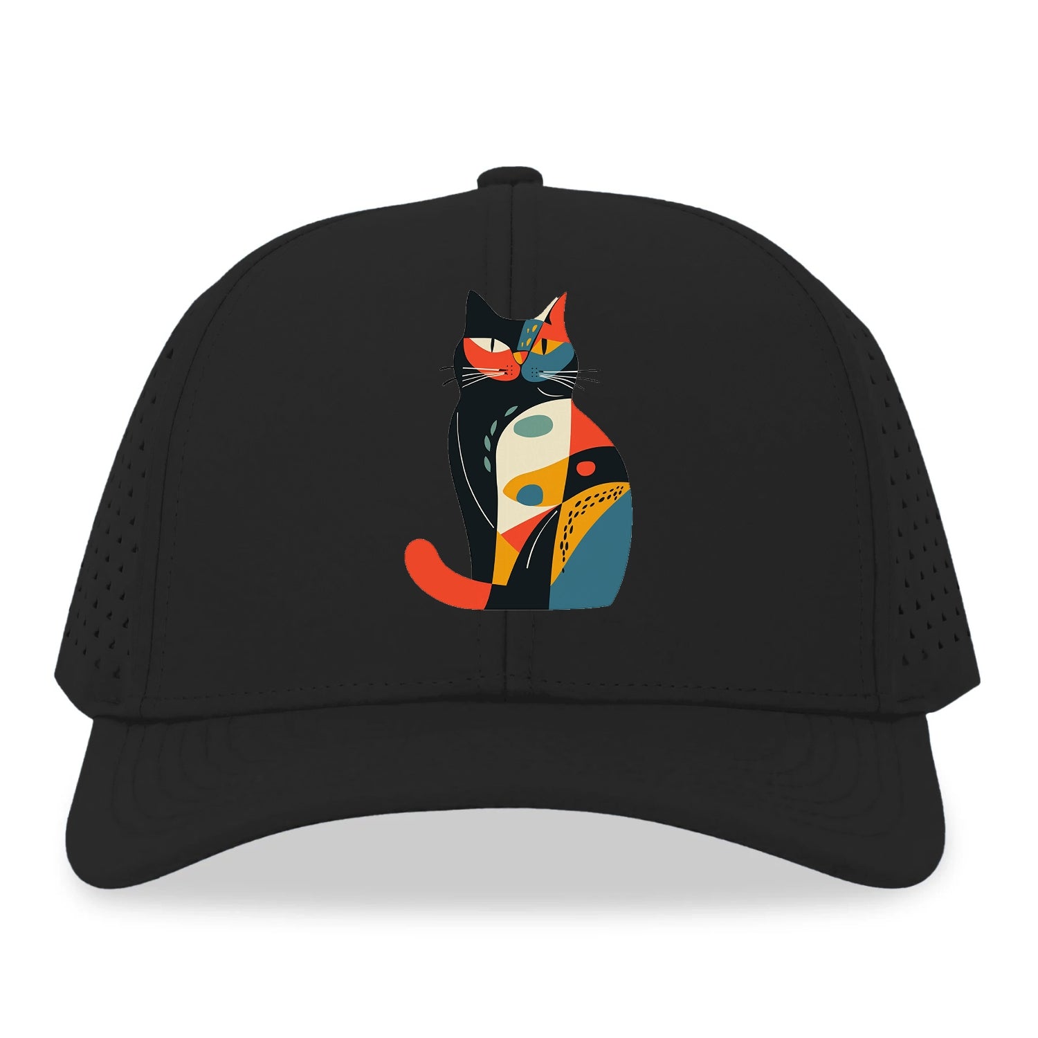 Abstract Elegance Colorful Cat Hat