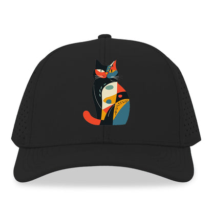 Abstract Elegance Colorful Cat Hat